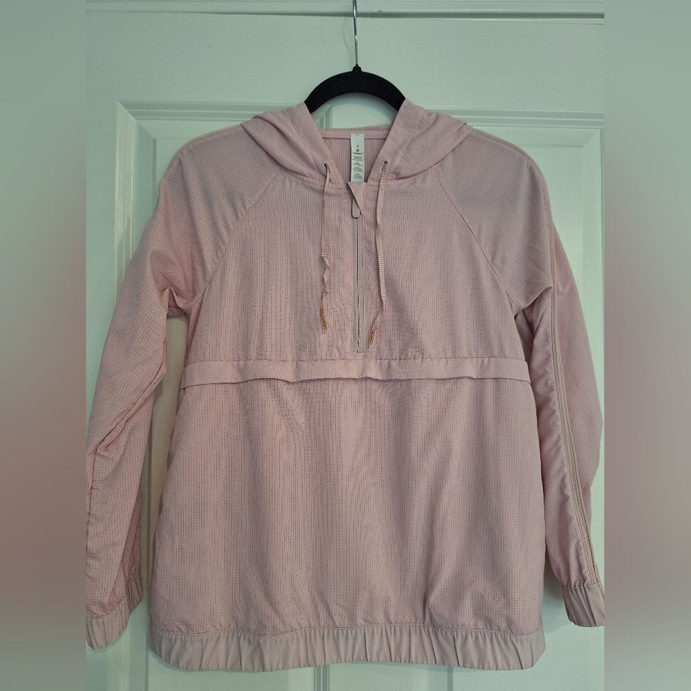 Lululemon pink jacket hoodie coat polyester‎ size 4